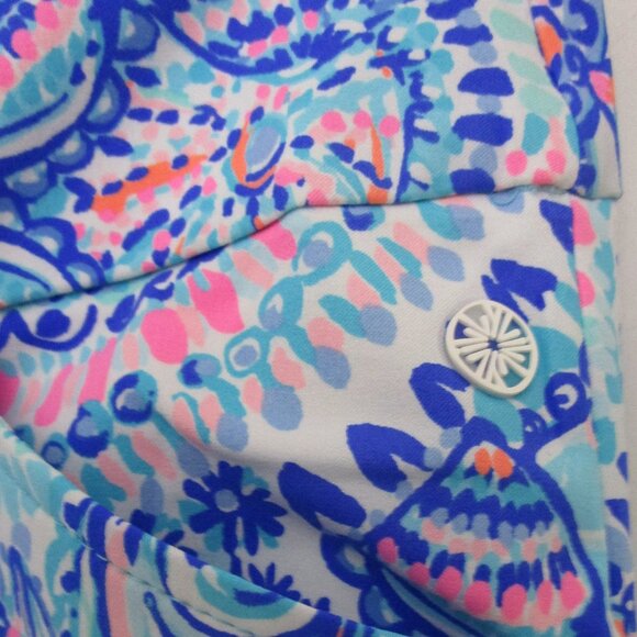 Luxletic Corso Golf Pants UV Athleisure Blue Pockets - Picture 5 of 8